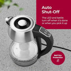 Mueller Living 1.8L Electric Glass Kettle with Smart Handle LED Display - Image 4