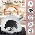 ARC 2 QT Whistling Milk White Tea Kettle with Magic Color Changing Design - Image 4