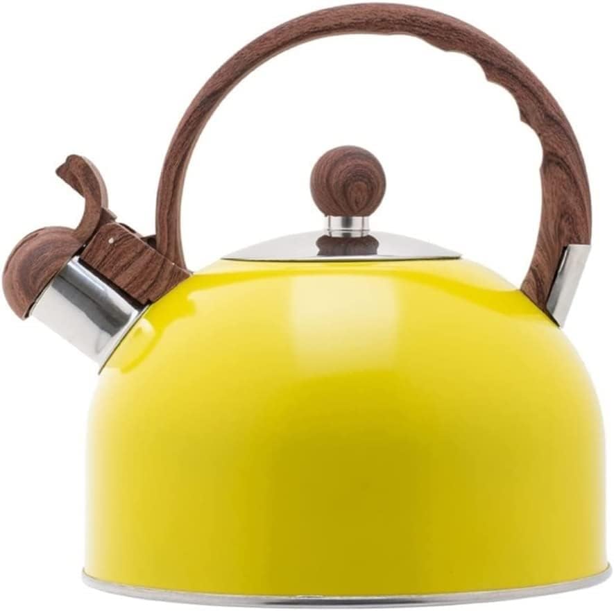 HEAGER Ceramic teapot, Stove Top Kettle, Whistling Kettle, Tea Infuser,Tea Pot, Whistle Teapot Stainless Steel Kettle with Heat Resistant Handle for Stove Top Induction Cooker by HEAGER