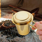 Stainless Steel Tea Infuser Basket Fine Mesh Filter Spoon Clip Reusable Loose Leaf Strainer Brewing Herbal Tea Blends - Image 6