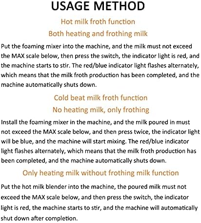 AIZYR Electric Milk Frother - Automatic Milk Foam Maker Hot or Cold Milk Steamer with One-Button Operation for Coffee, Hot Cocoa, Latte,White,220V - Image 7