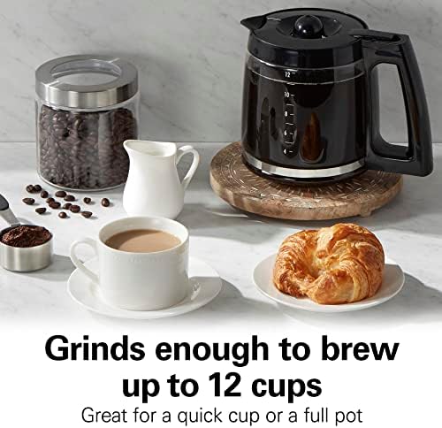 Hamilton Beach Fresh Grind Electric Coffee Grinder for Beans,Spices and More,Stainless Steel Blades,Removable Chamber,Makes up to 12 Cups,White,(Pack of 2) - Image 3