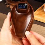 Digital Kitchen Scales Wooden Tea Scale 0.3 to 200g Coffee Bean Weigher Gram Scale, High Accuracy 0.1g 0.01oz - Image 2