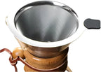 Pour Over Coffee Maker, Wood and Glass, 600ml with Stainless Steel Filter, 5 x 9 inches - Image 3