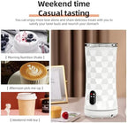 Versatile 400W Electric Milk Frother with Large Capacities, Design for Elegant Kitchen Decor, US Plug, Thick Milk Foam Maker (US Plug) - Image 4