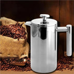 Double Walled Insulated French Press Coffee Maker with Filter, Heat Resistant Tea Maker Plunger for Home Brewing(800ml) - Image 6