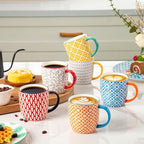 10 Oz Ceramic Coffee Mugs Set of 6 - Image 3