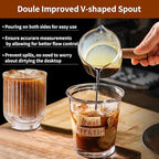 YARRAMATE 100ML Metal Measuring Cups (Black) & 100ML Glass Measuring Cup - Image 7