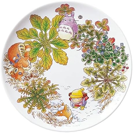 Noritake T50116A/4660-1 My Neighbor Totoro Plate 9.1 inches (23 cm), Oinu no Fuguri Edition, Microwave Safe, 1 Piece by Noritake