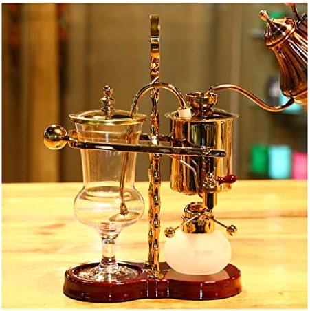 JITEM Cafetera Belgium Luxury Royal Family Balance Syphon Coffee Maker Siphon Brewer Elegant Design Retro Style with U Handle Glass Siphon Pot for Coffee or Tea - Image 7