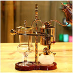 JITEM Cafetera Belgium Luxury Royal Family Balance Syphon Coffee Maker Siphon Brewer Elegant Design Retro Style with U Handle Glass Siphon Pot for Coffee or Tea - Image 7