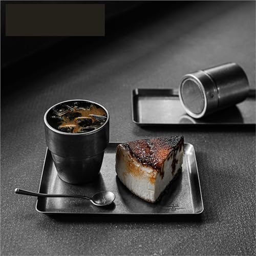 300ML Coffee Cup Stainless Steel Double Wall Espresso Mugs Drinking Cups for Tea Milk Beer Home Barista Accessories(1pcs Silver) - Image 4