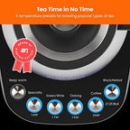 Chefman TrueTemp Precision Control Gooseneck Kettle, Internal Custom Temperature Control and 6 One-Touch Presets, Boil-Dry Protection Auto Shut-Off for Safety, For Pour Over Coffee and Tea, Black - Image 4