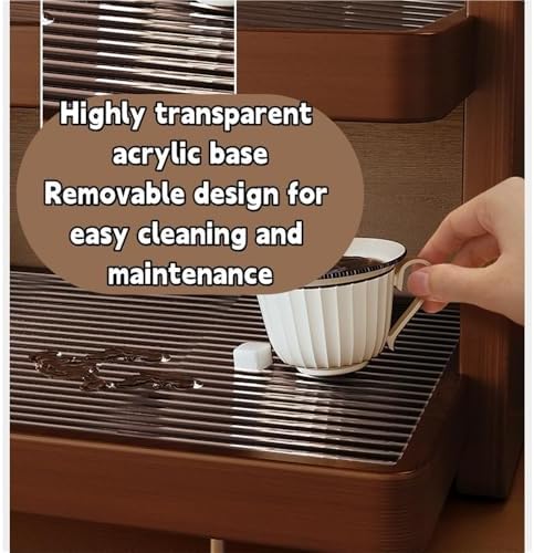 Coffee Mug Holder Rack, 3-Tier Countertop Display Shelf, Solid Wood Desktop Storage for Kitchen, Dining Room, Coffee Bar - Image 5