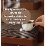 Coffee Mug Holder Rack, 3-Tier Countertop Display Shelf, Solid Wood Desktop Storage for Kitchen, Dining Room, Coffee Bar - Image 5