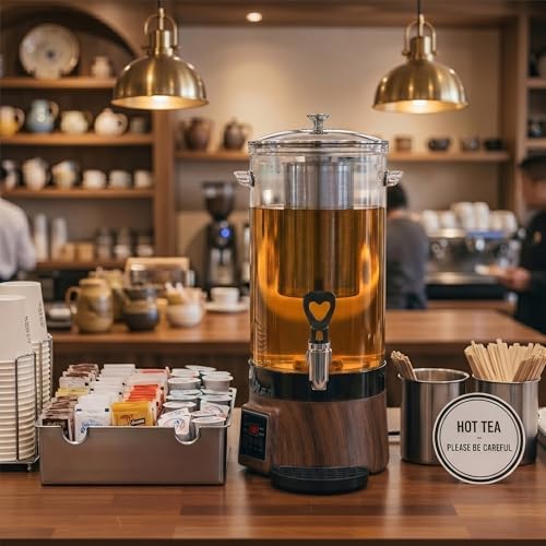 9.5L 60-Cup Tea Maker Machine, Tea Dispenser Pot, Hot Water Dispenser - Image 2