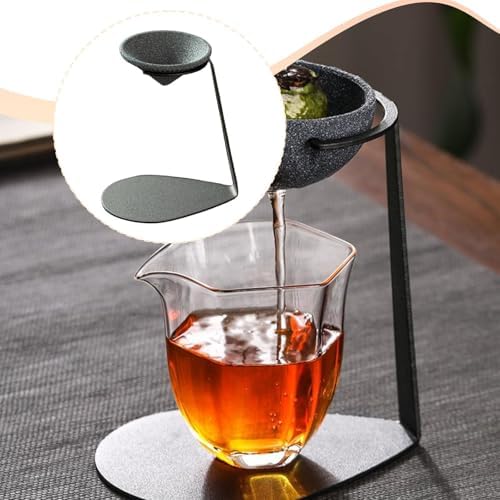Tea Infuser Strainer Ceramic Pour Over Coffee Dripper Colander Chinese Tea Utensils Stable Material Suitable for Gift Giving Business, Hat Shape - Image 5