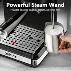 Espresso Machine with Grinder, 20 Bar Professional Expresso Coffee Machines with Milk Frother Steam Wand, Espresso Maker with 60oz Removable Water Tank, Cappuccino & Latte Machine for Home (Dark-Pro) - Image 6