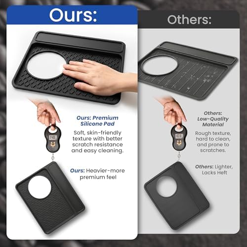 3-in-1 Silicone Mat for Breville Espresso Machine 870/880: Coffee Bar Mat + Top Mat + Tamping Mat – Food-Grade Silicone, Waterproof, Non-Slip, Heat-Resistant, Breville Espresso Machine Accessories - Image 4