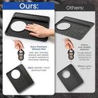 3-in-1 Silicone Mat for Breville Espresso Machine 870/880: Coffee Bar Mat + Top Mat + Tamping Mat – Food-Grade Silicone, Waterproof, Non-Slip, Heat-Resistant, Breville Espresso Machine Accessories - Image 4