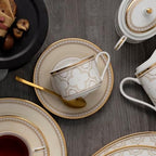 Noritake Trefolio Gold Set of 4 Tea Cup, 7-1/2 oz. - Image 5