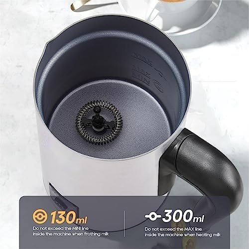 4 in 1 Milk frother Fully automatic milk heated cold/hot latte, chocolate protein powder, M3A (Size : (0.5L, Color : M3_UK) - Image 3