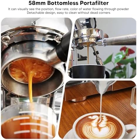 Coffee Portafilter 58mm Bottomless Detachable Rosewood - Image 7