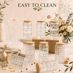 Iced Coffee Mugs, 8 Sets, Glass, 16 oz, Reusable, Inspirational - Image 4