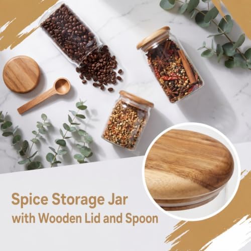 4-Pack 680ml Wide Mouth Mason Jars with Acacia Lids & Wood Spoons - Image 5