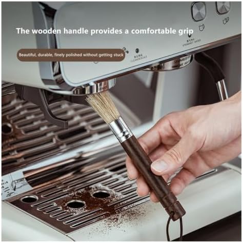 Coffee Powder Cleaning Brush, Wooden Handle, Nylon Bristles - Image 5