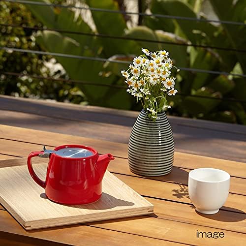 FORLIFE Stump Teapot with SLS Lid and Infuser, 18-Ounce, Red - Image 6