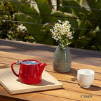 FORLIFE Stump Teapot with SLS Lid and Infuser, 18-Ounce, Red - Image 6
