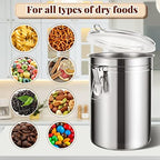 Lallisa 9 Pcs 62 Fl oz Stainless Steel Kitchen Canisters - Image 3