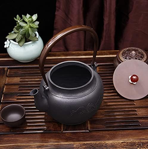 LJYT Teapot Cast Iron Teapot Tetsubin Tea Kettle Pure Handmade High-end Uncoated Iron Pot Health Teapot - Image 4