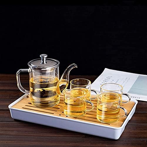 LJYT Glass Teapot Stovetop Safe Glass Teapot with Removable Infuser Stovetop Safe Glass Tea Kettle,Tea Pot for Loose Leaf Tea,for Tea Maker for Home Office (Color : C, Size : 500ML) - Image 6