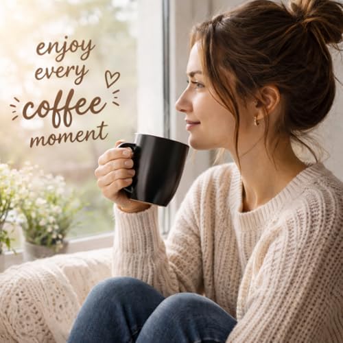 AmorArc 16 oz Coffee Mugs Set of 6, Large Ceramic Coffee Cups Set - Image 6