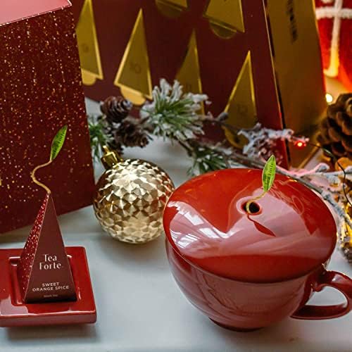 Tea Forte Café Cup with Lid, Ruby Red, 8 oz - Image 5