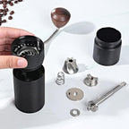 Manual Coffee Grinder - Portable Hand Grinder with Adjustable Stainless Steel Conical Burr for Espresso, Pour Over, French Press, Drip - Image 3