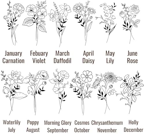 Bamboo Tumbler Customized Name Birth Month Flower Tea Infuser Bottle for Loose Tea Leaves Gift for Mom Personalized (Style D) - Image 4