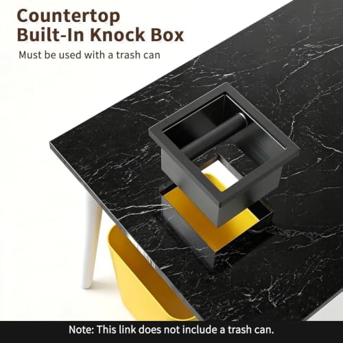 Espresso Knock Box,Built-in Desktop Stainless Steel coffee knock box - Image 3
