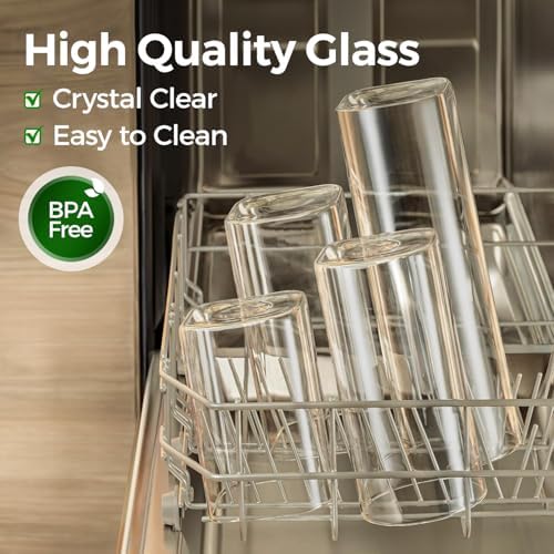 Glass Pantry Storage Containers with Lids 0.6/1.2/1.9 Qt 6 Pack - Image 4