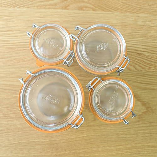 ADERIA H7562 Le Parfait Sealed Storage Containers, 6.8 fl oz (200 ml), Set of 6, Made in France, Glass Canisters, Airtight Containers, Condiments, Bottles, Airtight Coffee Beans - Image 5