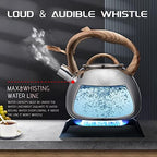 MARSKITOP Whistling Tea Kettle Stovetop, Stainless Steel Tea Pot 2.6 Quart - Image 3