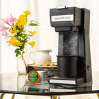 Mixpresso Coffee Maker Single Serve For Ground Coffee & Compatible With K Cup Pods, With 14oz Travel Mug & Reusable Filter For Home, Office & Camping. - Image 6