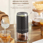 Portable Electric Coffee Bean Grinder with 40 Grinding Settings, 5-Blade Ceramic Conical Burr, One Button Start Auto Stop, Rechargeable Battery, Handheld Espresso Grinder with - Image 7