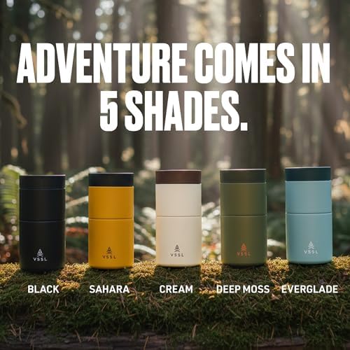 VSSL - Nest Pour Over Coffee Set | Coffee Maker for Camping | All-In-One Travel Pour Over | Transportable Dripper, 10oz Stainless Steel Travel Mug | Compact Storage & Adventure Ready | Sahara - Image 7