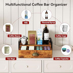 IBUYKE Tea Bag Organizer,Tea Box with Drawer,Brown TCJ004H - Image 6