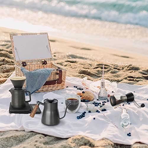 SOTECH Pour Over Coffee Maker Set All in 1 Coffee Kits- 304 Stainless Steel Kettle with Thermometer Coffee Grinder Coffee Dripper & Server of Portable Travel Bag For Outdoor Camping - Image 3