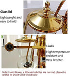 Siphon Coffee Maker Kit, 400ML/13.5Oz Belgian/Belgium Family Balance Syphon Coffee & Tea Brewer Elegant Double Ridged Fulcrum with Tee Handle - Image 6