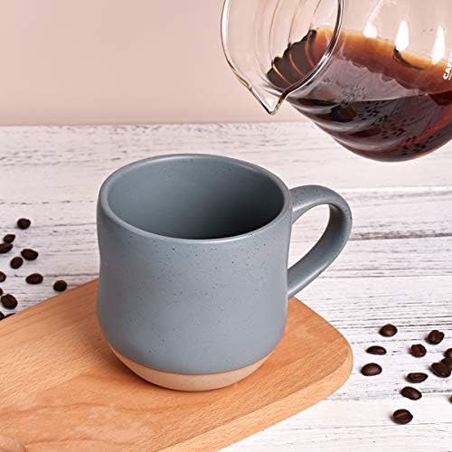Bosmarlin Large Stoneware Speckled Coffee Mugs Set of 2, Big Tea Cup, 17 Oz, Dishwasher and Microwave Safe (Blue, 2) - Image 5